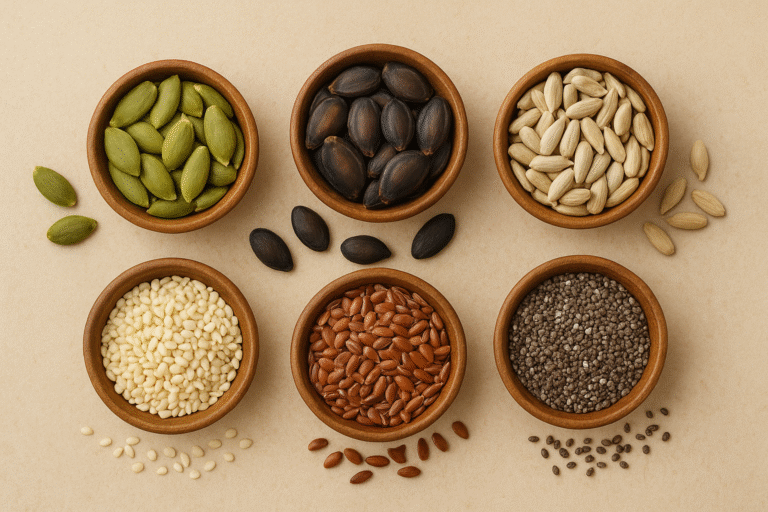 6 sementes que aumenta seu consumo de proteína ChatGPT Image 30 De Out. De 2025 16 08 44 768x512