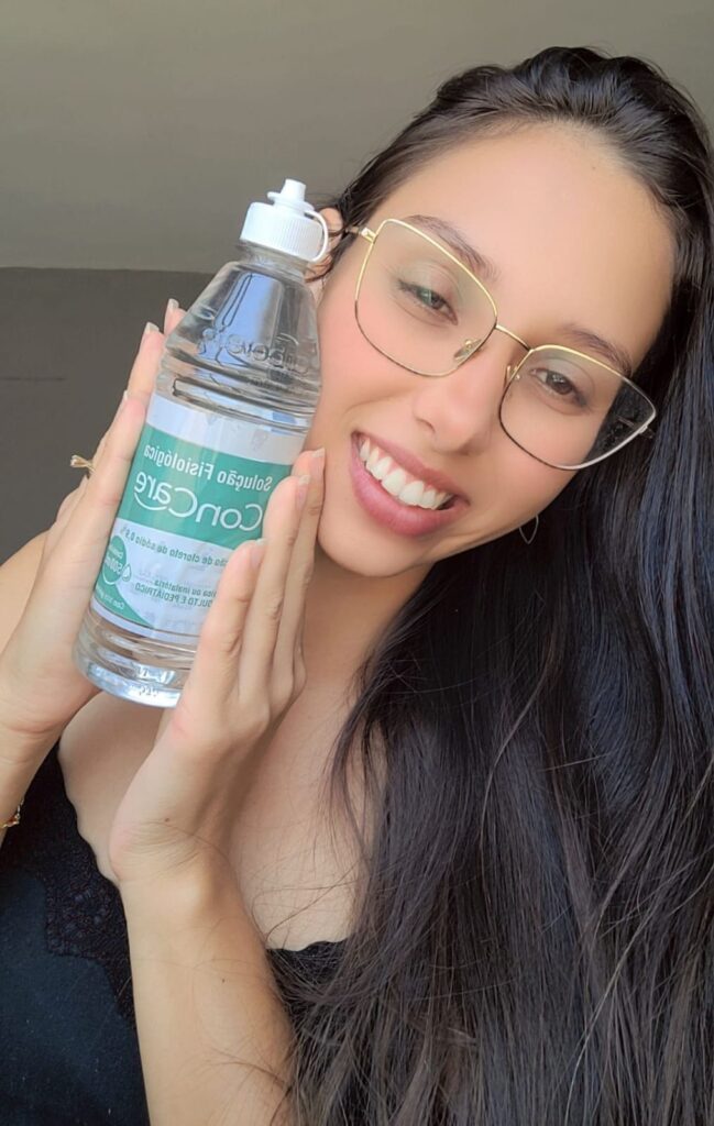 Soro fisiologico na pele