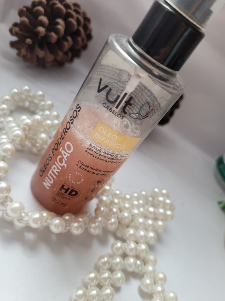 Óleo bifásico da Vult para cabelos: minha opinião sincera. oleo da vult bifasico