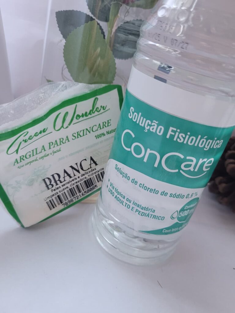 Argila Branca Clareia a Pele argila na pele