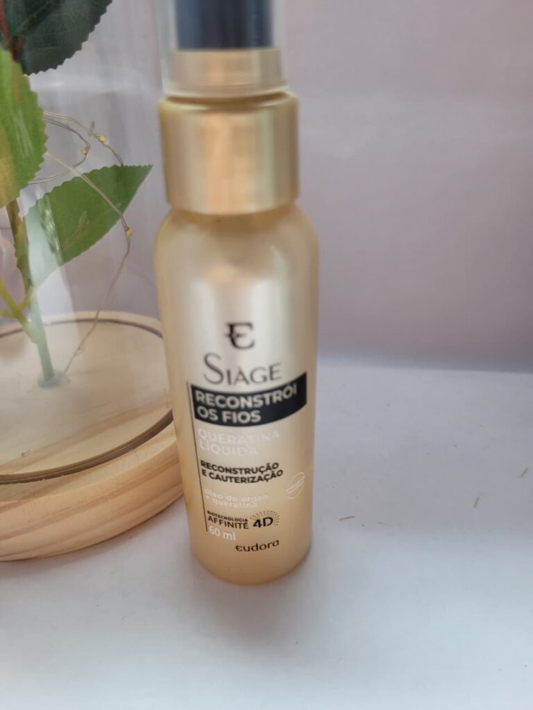 Queratina líquida Siàge: reconstrói os fios da Eudora queratina siage eudora