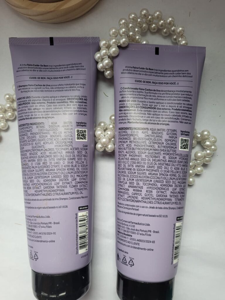 Condicionador CUIDE-SE BEM feira cachos de uva da O Boticário resenha resenha do shampoo cachos de uva