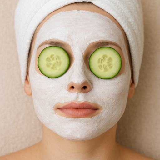 Máscara facial refrescante de iogurte e pepino Mascara De Pepino E Iogurte