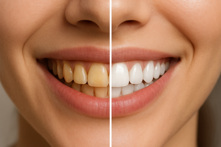 clarear dentes manchados