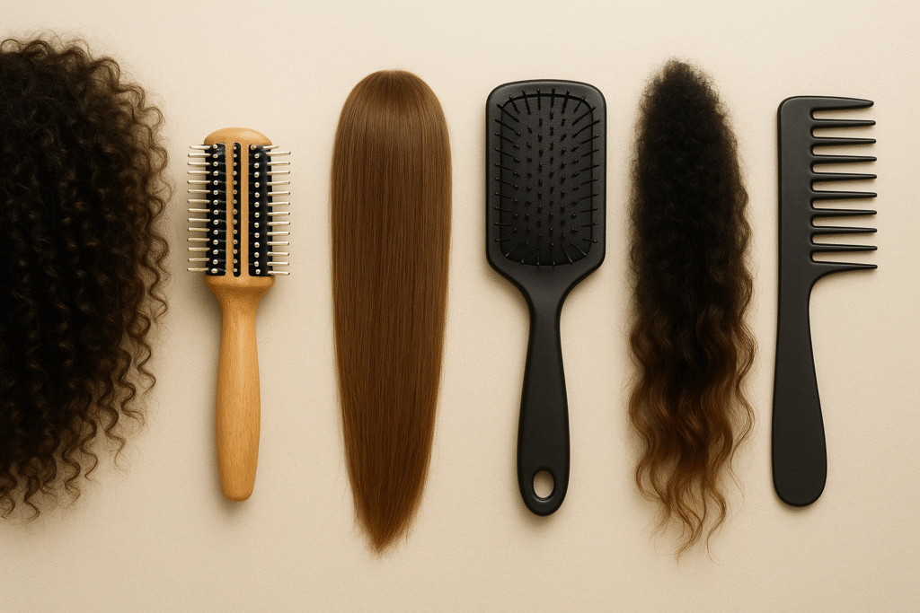 A Escova Correta para Cada Tipo de Cabelo tipos de escovas