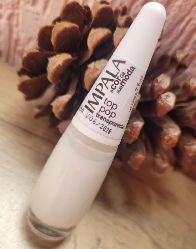 Resenha do Esmalte Top Pop transparente da IMPALA resenha do esmalte top pop
