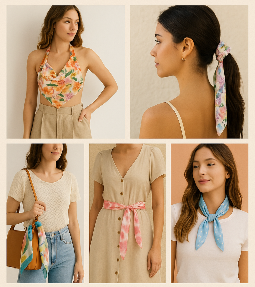 Acessório Coringa Primavera-Verão 2025/26 - Lenço Ou Scarf Acessório Coringa Primavera-Verão 2025/26 – Lenço Ou Scarf