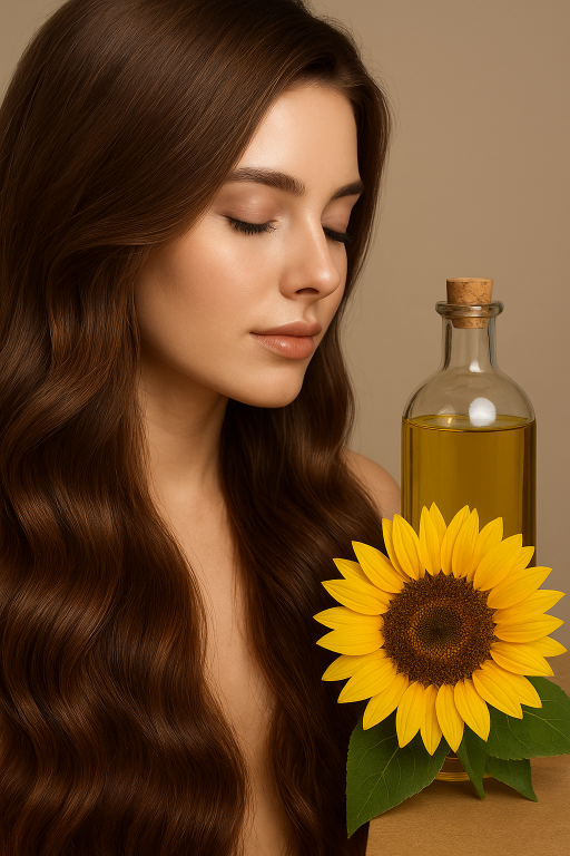 como usar oleo de girassol nos cabelos