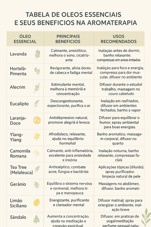 Óleos Essenciais e Benefícios da Aromaterapia como misturar oleo essencial